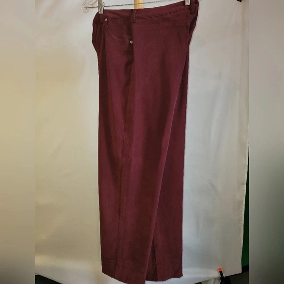 Vintage Solutions Casual Wear Stretch Women's Pants Slacks Rust Burgundy size 14 - Picture 12 of 12